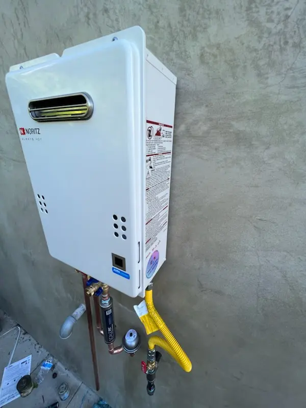Tankless water heater installation for Highlands North homes